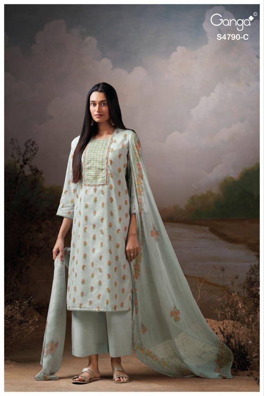 ESHMITA 4790 By Ganga Fashion Stylish Beautiful Colourful Cotton Dresses At Wholesale Price